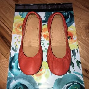 Tieks Tangerine Ballet Flats Size 8 EUC